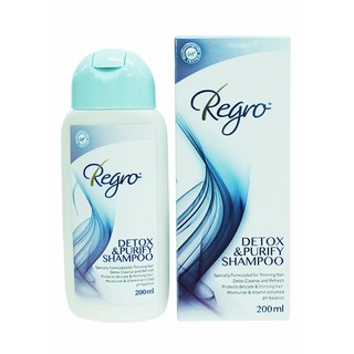 Regro Detox &amp; Purify Shampoo รีโกร ดีท็อกซ์ แอนด์ เพียวริฟาย แชมพู 200 มล.