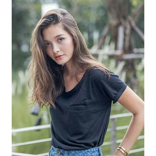 งาน🏷 TOPSHOP เสื้อแขนสั้น คอกลม ผ้าเรยอนเนื้อดี