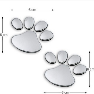 สติกเกอร์แฟชั่น ลายเท้าสัตว์ หมี 3D สําหรับติดตกแต่งรถยนต์