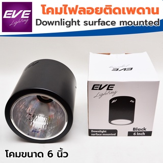 EVE โคมดาวน์ไลท์ ติดลอย 4 นิ้ว 6 นิ้ว สีดำ อีฟไลท์ติ้งรุ่น Downlight Surface mounted รุ่น EL-04001 และ EL-06001 เฉพาะโคม