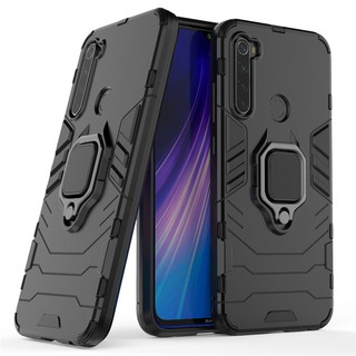 เคส Xiaomi Redmi Note 8 ฮาร์ดเคสกันกระแทกเคสโทรศัพท์ Hybrid Armor Shockproof Ring Case Redmi Note 8 Pro Note8Pro Cover