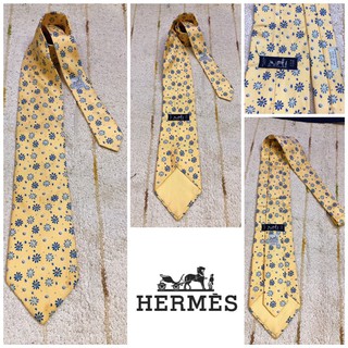 🧣: HERMES tie silk แท้💯%