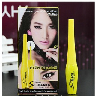 mistine so black matte liquid eyeliner อายไลเนอร์มิสทีน