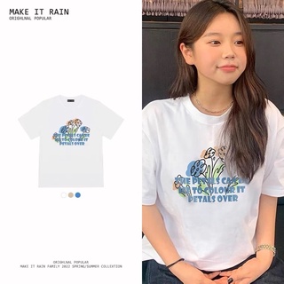 (พรี) เสื้อ make it rain ลายดอกไม้ petals