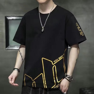 เสื้อยืดคอกลมMเสื้อยืดคอกลมแขนสั้นผู้ชาย เสื้อยืดแฟชั่นผู้ชาย รหัสTT108
