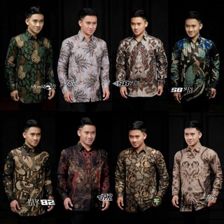 Azmil เสื้อเชิ้ตแขนยาว ผ้าบาติก ไซส์ M L XL XXL พรีเมี่ยม รหัส HR026