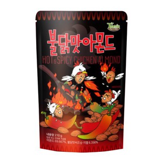 เอชบีเอเอฟ ฮอทแอนด์สไปซี่ ชิคเก้น อัลมอนด์ (HBAF Hot And Spicy Chicken Almond) 210 กรัม