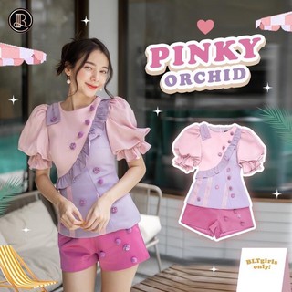 Pinky Orchid : BLT ชุดเซทกางเกง ม่วงชมพู สดใสน่ารัก