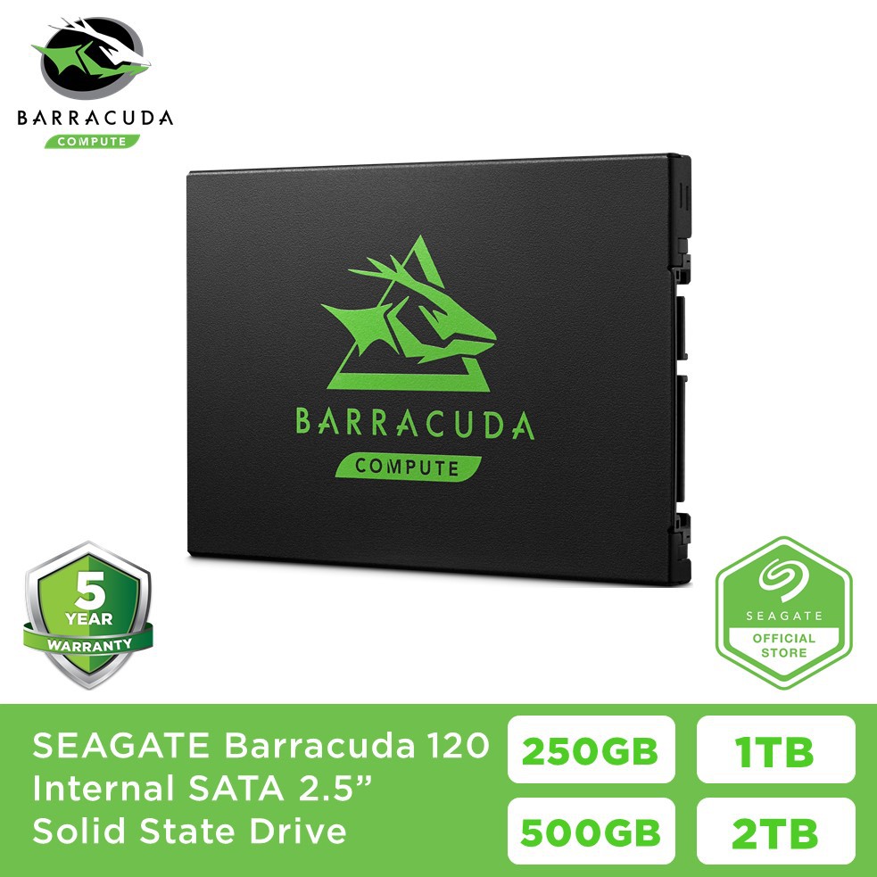 Seagate Barracuda 120 SSD 2.5" SSD Barracuda Internal SSD Solid State ...