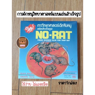 ราคา1กล่อง กาวดักหนู แบบสำเร็จรูป No-Rat ถาดดักหนู ถาดกาวดักหนูสำเร็จรูป กำจัดหนู ใช้งานง่าย 1กล่องมี2ชิ้น