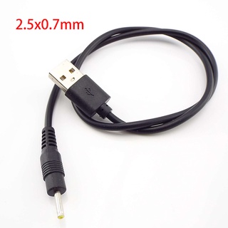 สายเคเบิลเชื่อมต่อพาวเวอร์ซัพพลาย 0.5 1 2 เมตร USB Type A ตัวผู้ เป็น DC 2.5x0.7 มม. 2AWG สําหรับ 3A Curren