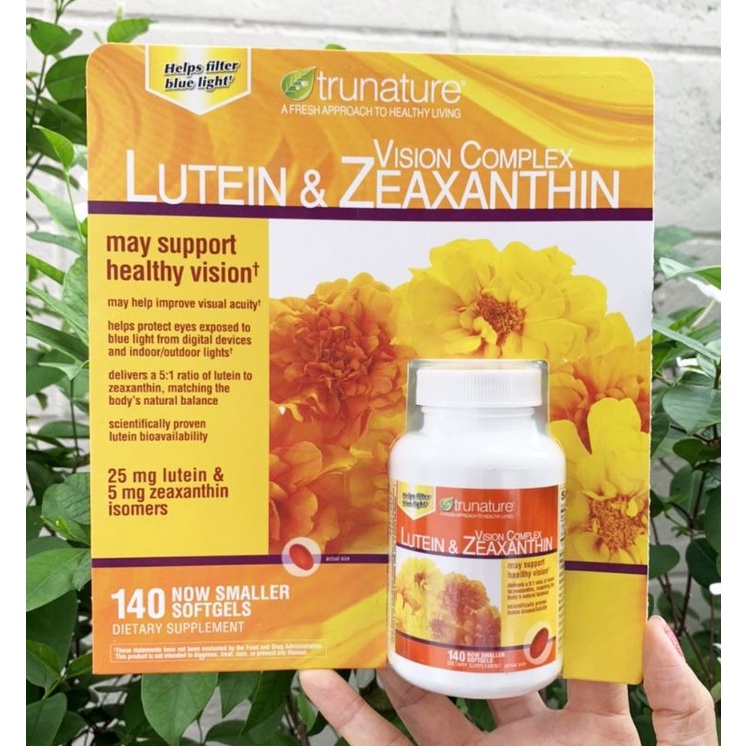 Trunature Lutein & Zeaxanthin Vision Complex (140 Softgels) #ลูทีน​ #บำรุงสายตา