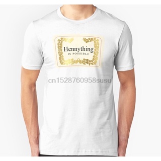 เสื้อยืดผ้าฝ้าย เสื้อยืดแขนสั้น คอกลม พิมพ์ลาย Hennything Is Possible สําหรับผู้ชาย และผู้หญิง