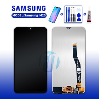 ชุดหน้จอSamsung M20 หน้าจอ LCD พร้อมทัชสกรีนSAMSUNG M20 LCD Screen Display Touch Panel Fore SAMSUNG M20 งานแท้ แถมฟรีฟีม