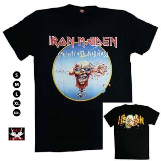 เสื้ิอยืดสีดำ Iron Maiden Can I Play With Madness