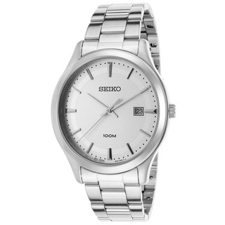 Seiko Mens Watch Silver Stainless Strap SUR047