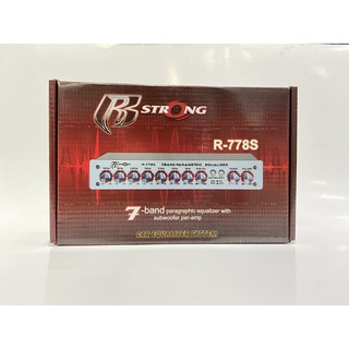 R-STRONG R778S ปรีแอมป์รถยนต์ ปรีแอมป์ 7แบนด์  ลูกบิดอลูมิเนียม มีช่องปรับ gain in-put ปรีแอมป์ ปรี ปรีโม