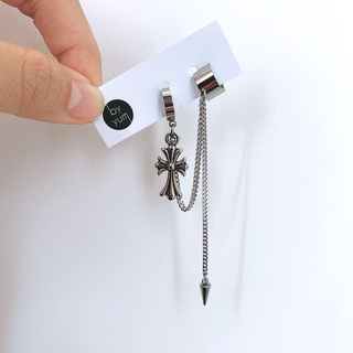 🇰🇷byyum🇰🇷Handmade products in Korea[Cross Two-Pin Surgical Earrings]