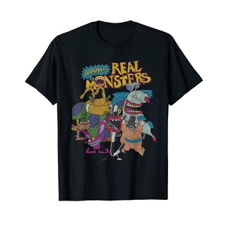 อ่า!!! เสื้อยืด พิมพ์ลายตัวละคร Real Monsters ทุกตัวสามารถปรับแต่งได้