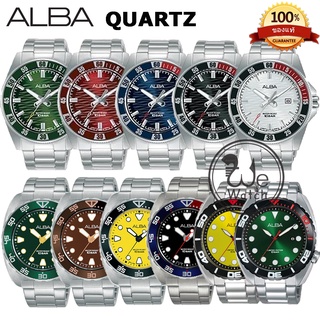 ALBA QUARTZ ของแท้ รุ่น AG8L87X AG8L89X AG8L91X AG8L97XAS9M89X AS9M95X AS9M99X นาฬิกาผู้ชาย ใช้ถ่าน ประกันศูนย์ ALBA