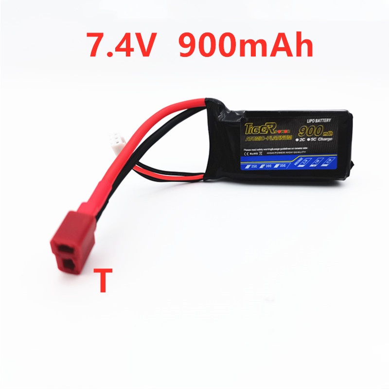 New 7.4V 900mAh Lipo Battery For RC toy Car Airplane Helicopter  2S Lithium battery 7.4 V 30C  batte
