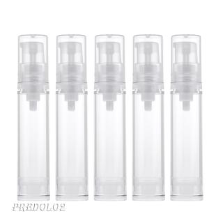 🔥5Pcs per Set ขวดปั๊มสุญญากาศขวดเครื่องสำอางสุญญากาศรีฟิล 10ml/5ml Empty Airless Pump Bottle Vacuum Cosmetic Container Refillable