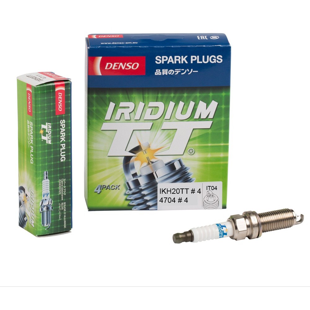 IKH20TT DENSO IRIDIUM TT SPARK PLUG IKH20TT 4704 (4 ชิ้น) IKH20 NEW SPEC