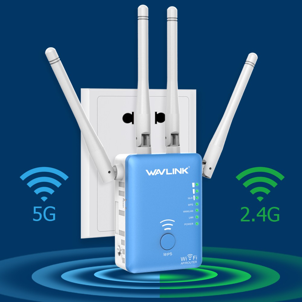 Repeater 5G 2.4G Dual Band AC1200 Wireless Range Wavlink Shopee Thailand