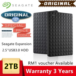 seate expansion 2 . 5 external hard disk 2tb ฮาร์ดไดรฟ์แบบพกพา eksteral