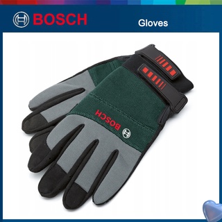 Bosch ถุงมือทํางาน ป้องกัน สีเขียว กันลื่น ถุงมือทําสวน ระบายอากาศ