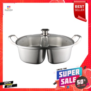 หม้อชาบูเหลี่ยม 32 ซม. KECH SHABU IH 2 ช่องDUAL SIDED SHABU POT KECH IH 32CM