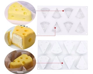 🐹🧀พร้อมส่ง🧀พิมพ์ชีส พิมพ์วุ้น แม่พิมพ์ซิลิโคน แม่พิมพ์ชีสเด้ก 8 ช่อง