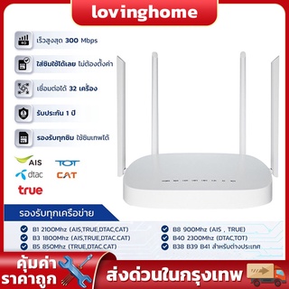 4G router ใส่ซิม wifi เร้าเตอร์ ใส่ซิม เร้าเตอร์ใส่ซิม เราเตอร์ใส่ซิม ข่ายท้องถิ่น เครื่องส่ง WiFi ทรงพลังที่รองรับทุก