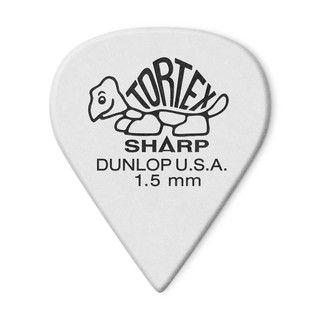 ปิ๊กDunlop รุ่น TORTEX SHARP เต่าแหลมขาว 1.5 mm