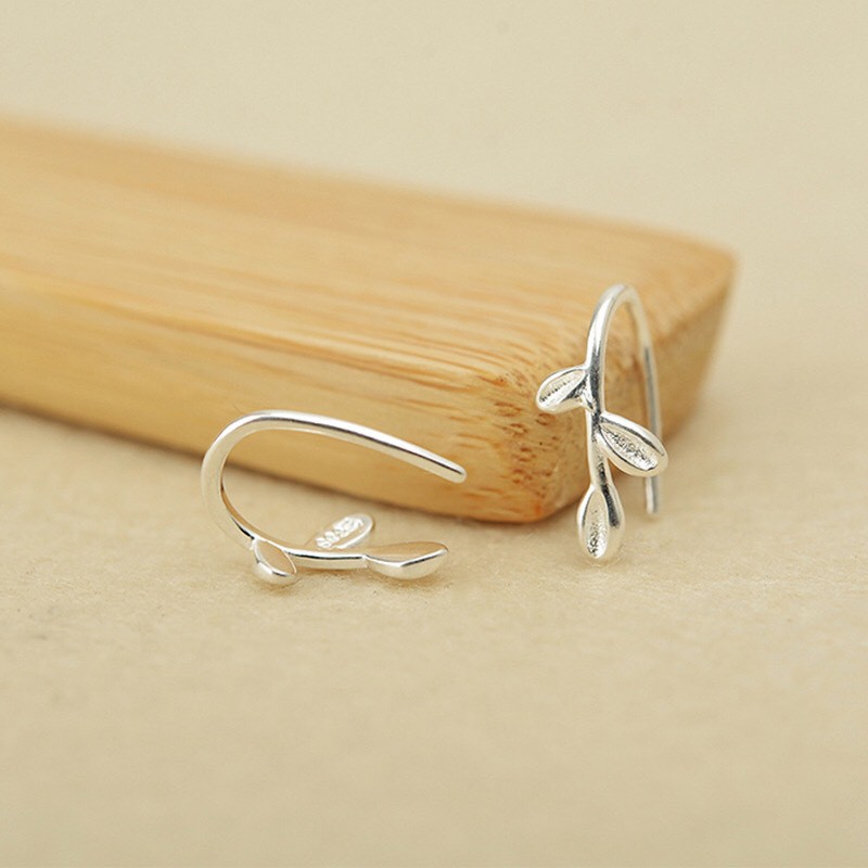 (กรอกโค้ด YAQ6E ลด 60.-) earika.earrings - ต่างหูเงินแท้ S92.5 (เจาะ/หนีบ) เหมาะสำหรับคนแพ้ง่าย-คอลเลคชั่นกลางเดือนกันย