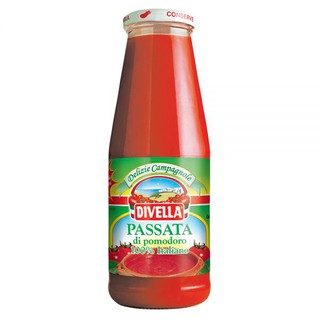 ดีเวลล่า ซอสพาสต้ามะเขือเทศ 680 มิลลิลิตร - Tomato Passata Sauce Sauce for Pasta 680g Divella brand