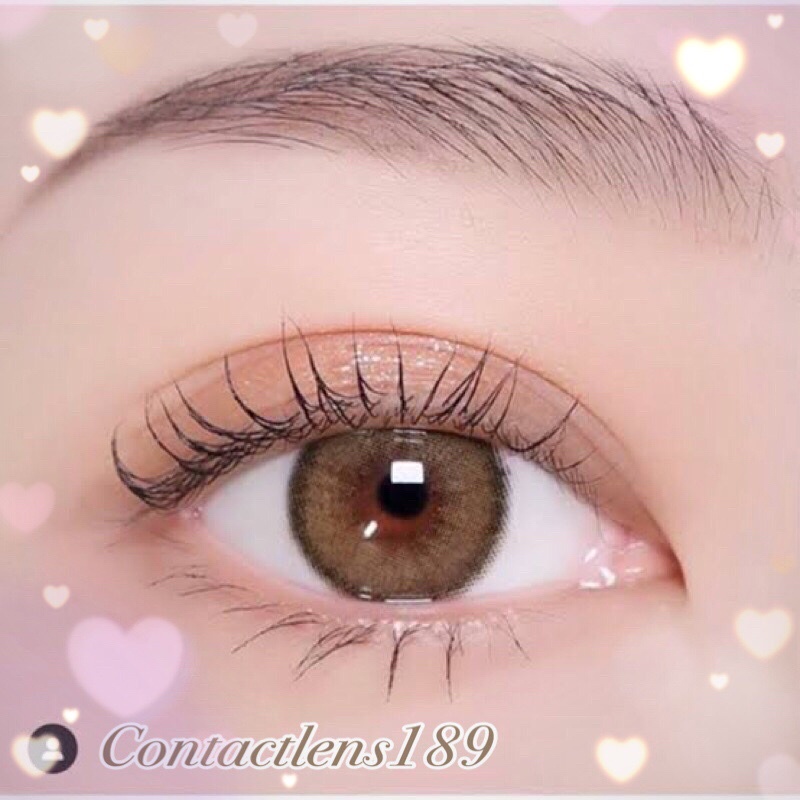 💕kittykawaii คอนแทคเลนส์ลาย Olivia light-brown