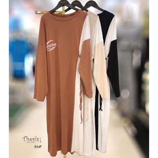 Thesis Waist Tie Dress เดรสยาวผูกเอวได้