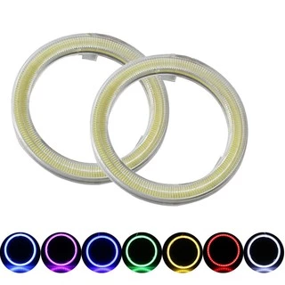 หลอดไฟตัดหมอก COB LED 12V 60-120 มม. อุปกรณ์เสริม สําหรับรถยนต์ รถจักรยานยนต์ 1 ชิ้น