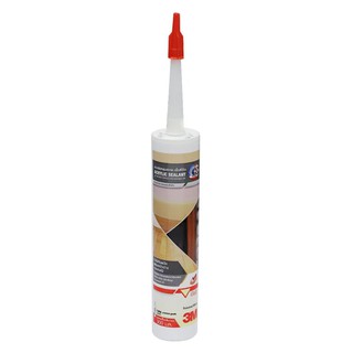 3M 300ML OAK HIGH ELASTIC ACRYLIC SEALANT อะคริลิกซีลแลนท์ 3M HIGH ELASTIC 300 มล. สีโอ๊ค วัสดุประสานและอุดรอยรั่ว เคมีภ