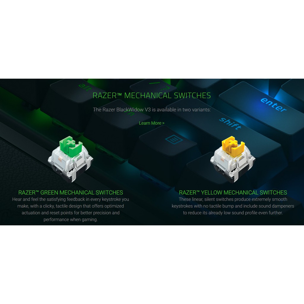 Razer คีย์บอร์ดเกมมิ่ง BlackWidow V3-Mechanical Gaming Keyboard ...