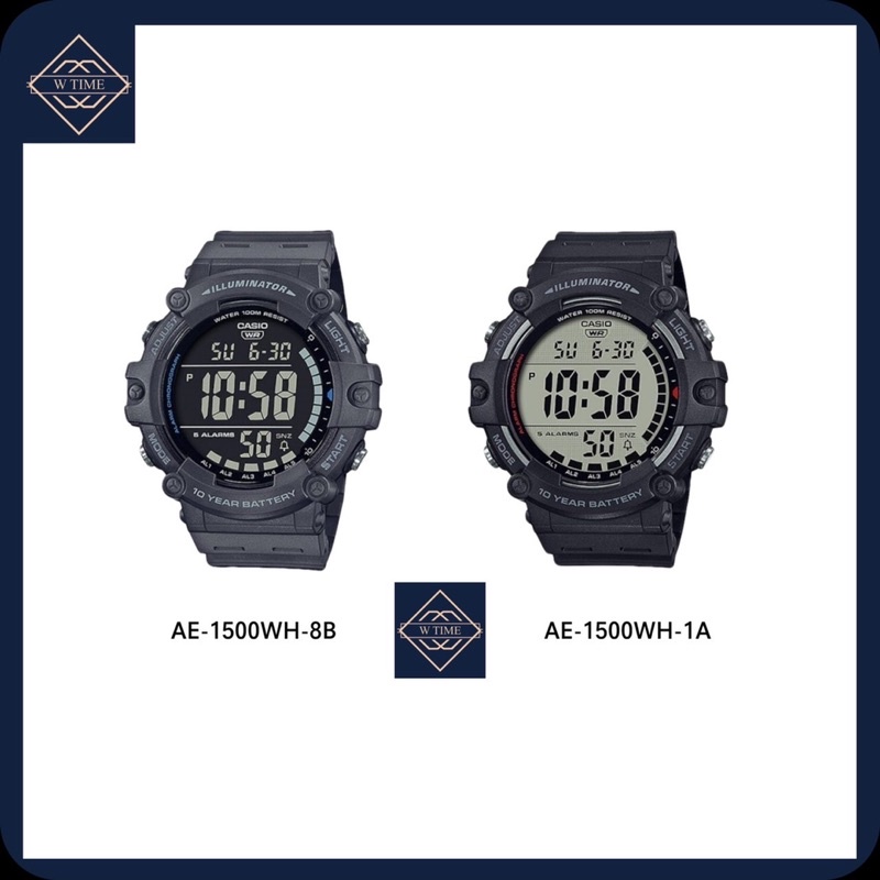 นาฬิกาCASIOของแท้รุ่นAE-1500WH-1A/AE-1500WH-8B