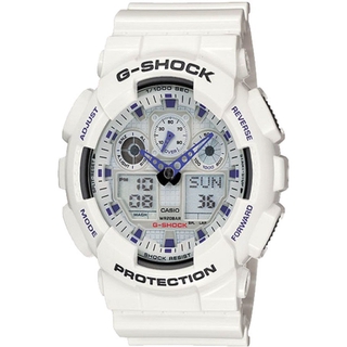 Casio G-Shock Resin Strap GA-100A-7ADR-White