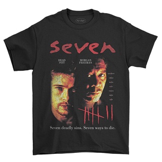 Se7en - Seven (1995) เสื้อยืด พิมพ์ลายภาพยนตร์ สไตล์วินเทจS-5XL