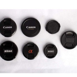 ฝาปิดหน้าเลนส์​ ฝาปิดทดแทนฝาแท้​  ​เลนส์canon/nikon/sony/olympus