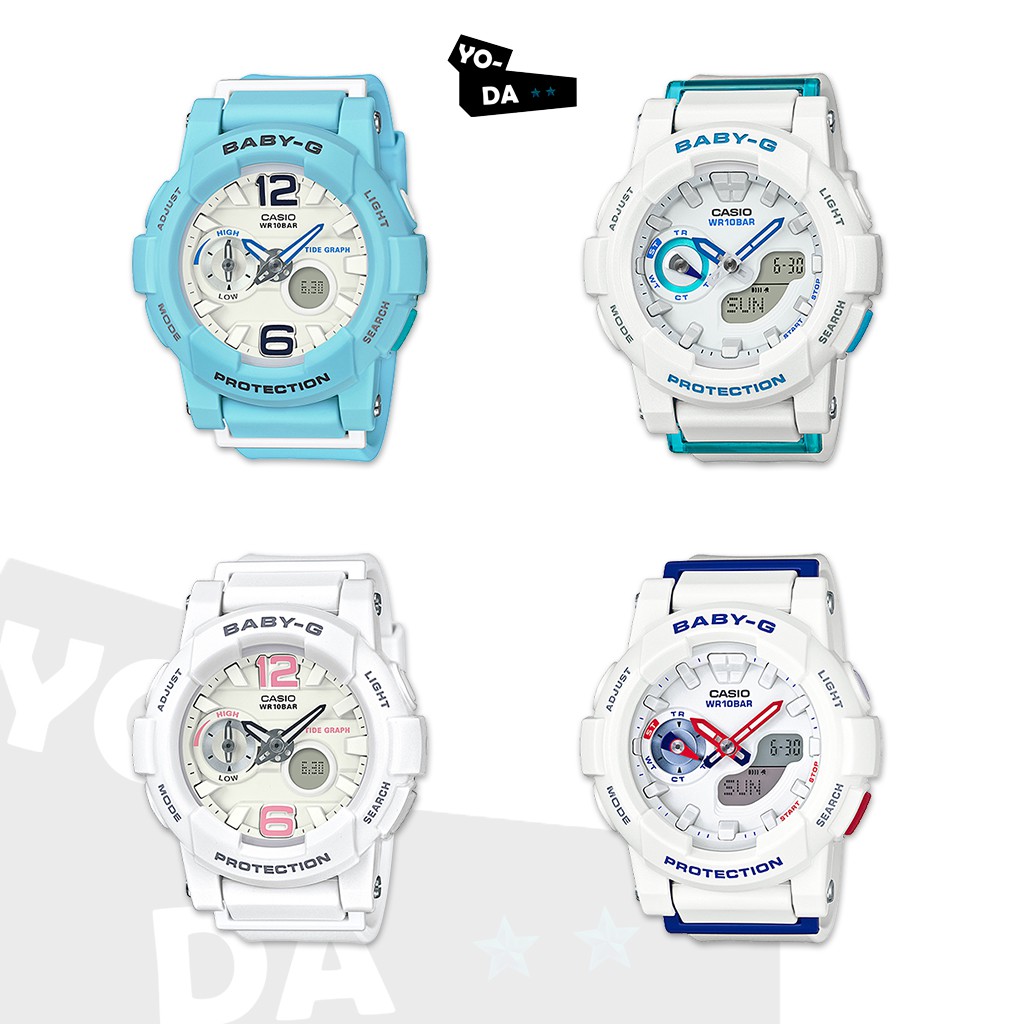 นาฬิกาข้อมือ Casio Baby-G รุ่น BGA-180BE-2,BGA-180BE-7,BGA-185FS-7,BGA-185TR-7 'สินค้ารับประกัน CMG 1 ปี'