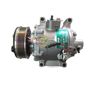 คอมแอร์ ซันเด้นTRSA06 ฮอนด้า บริโอ้ -ปี12(ใหม่12V) Compressor SANDEN Honda BRIO