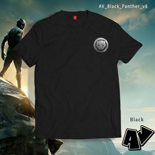 เสื้อวินเทจชาย - AV merch สีดําเสือดําเสื้อ Wakanda เสื้อมาร์เวลการ์ตูน Vibranium เสื้อ V8 สําหรับผ