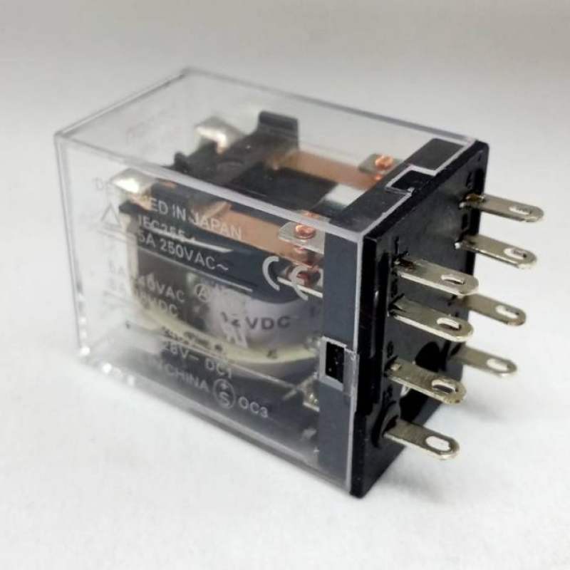 MY2N DC24V 8ขา รีเลย์ 24V 8ขา 5A 250VAC Relay 24V สินค้าคุณภาพดีราคาย่อมเยาว์ แพ็ค 1ตัว