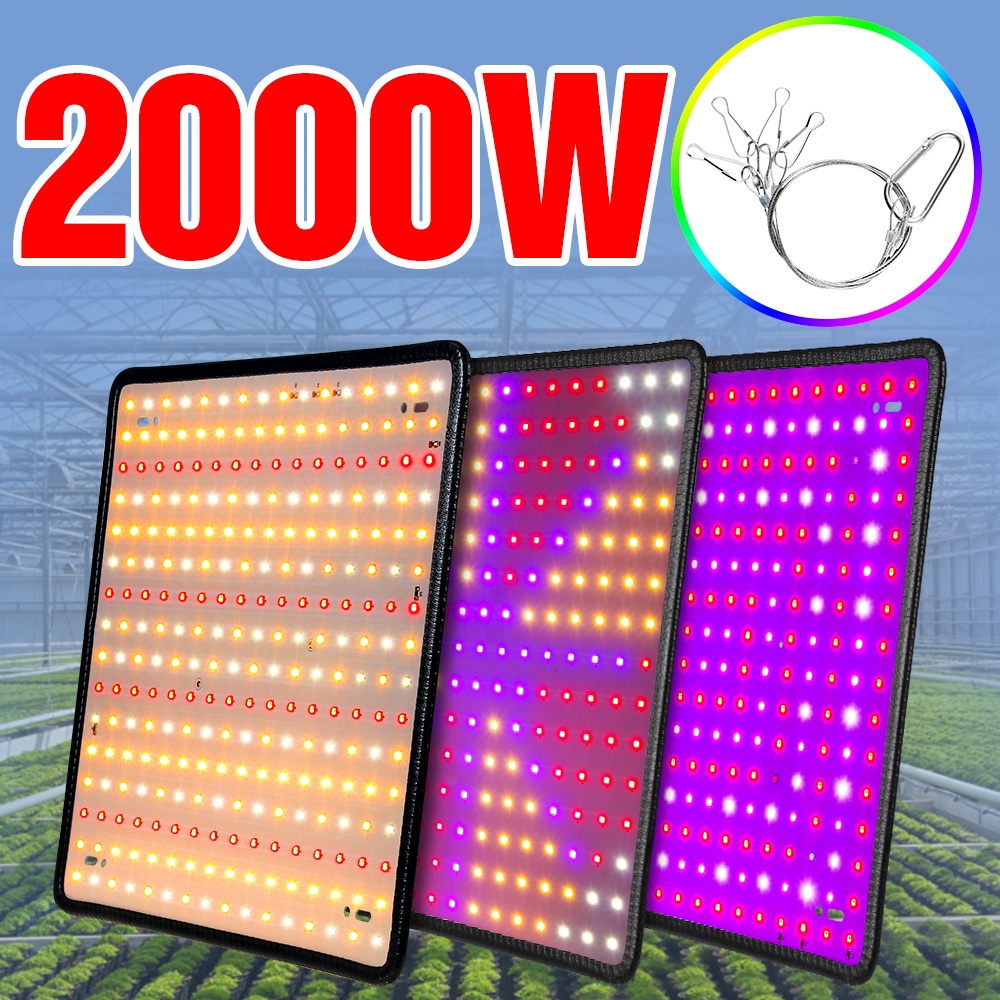 ฟปลูกต้นไม้ Full Spectrum LED Grow Light 2000W ปลูกพืช Greenhouse Seedling Cultivated Plants Lamp Garden Grow Box